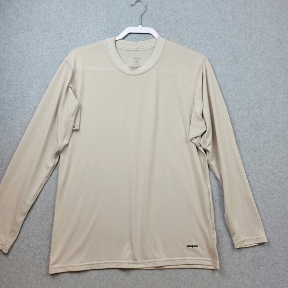 Patagonia Capilene Mens Medium Mock Neck Base Layer Made In USA - Picture 1 of 13